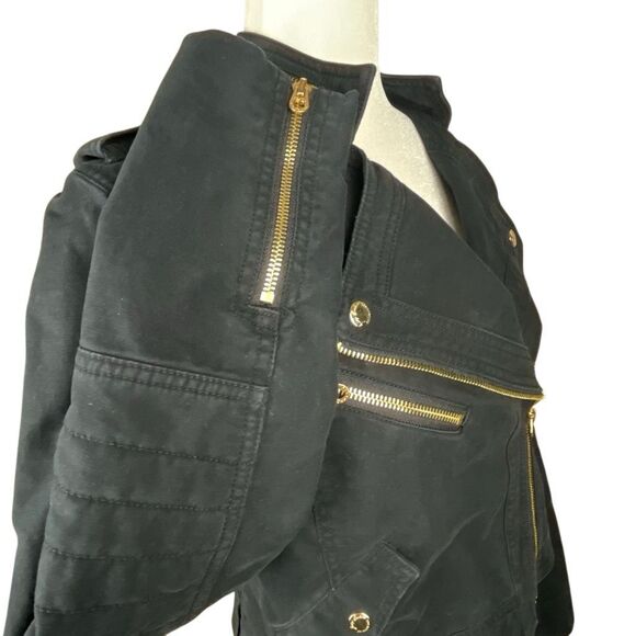 Juicy Couture Cotton Moto Jacket Black M - Picture 7 of 11